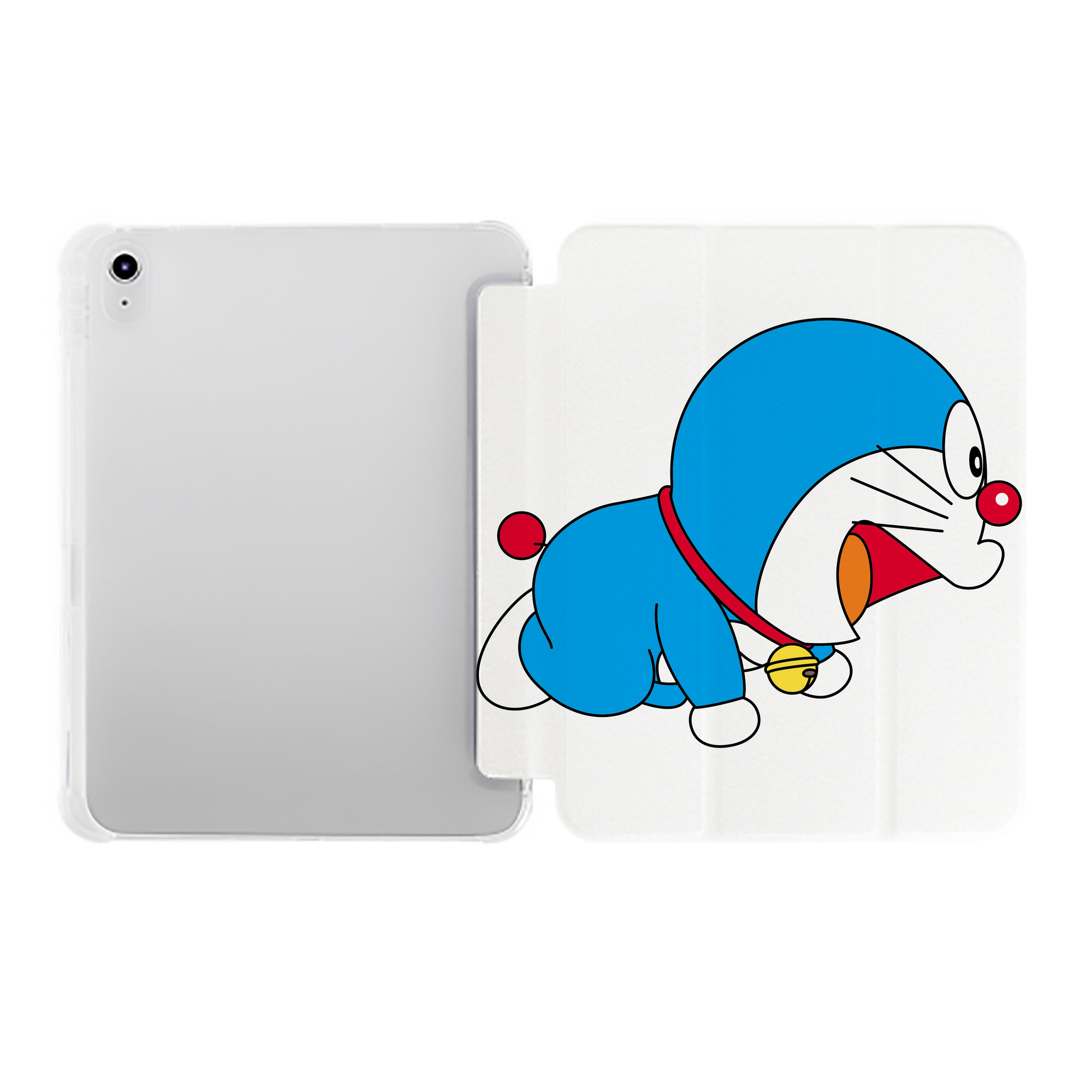 （画像用） ドラえもん Doraemon IPad ケース ペン収納付き 三つ折りスタンド PUレザー×シリコン 対応機種9.5/10.5/10.9インチ